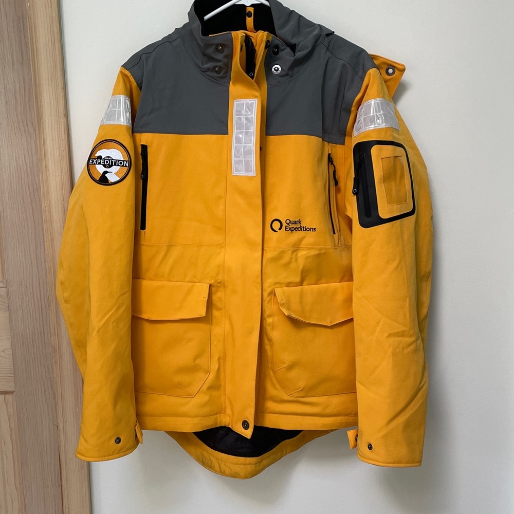 QUARK EXPEDITIONS Yellow Waterproof Parka